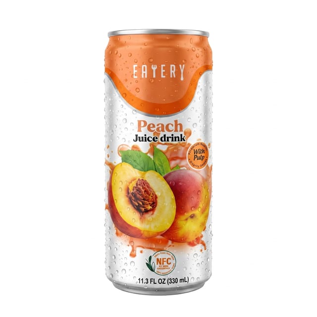 Peach Juice Drink.