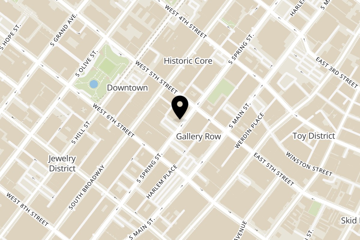 Map showing the location of Curry Boys DTLA on 517 S Spring St in Los Angeles
